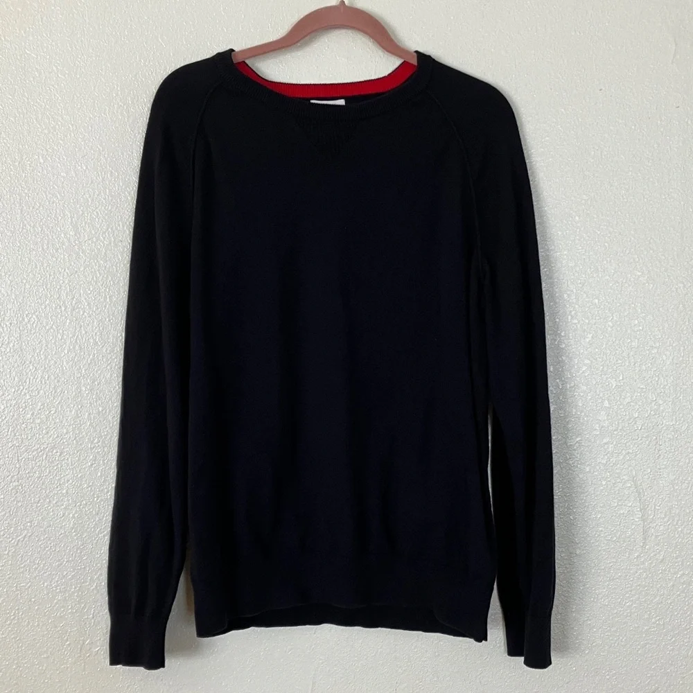 Brooks Brothers Red Fleece Black Cashmere Blend Knit Sweater, L